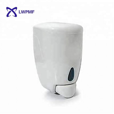 500ml plastic bathroom wall taped hand manual liquid soap dispensers with security lock on the top